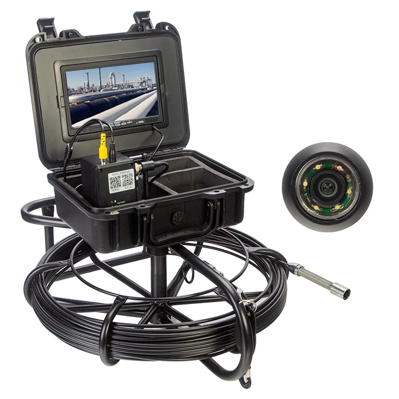 

Портативная камера для контроля сточных труб, объектив 9 дюймов 17 мм, TFT-монитор, беспроводная камера для канализации и промышленности