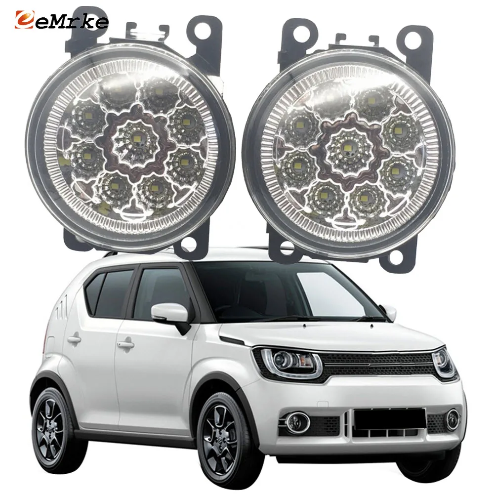 

Автомобиль Стайлинг для Suzuki Ignis Celerio Jimny 2016 2017 2018 2019 2020 2021 9 штук светодиодные противотуманные светильник ры H11 Галогенные Противотуманные фас...