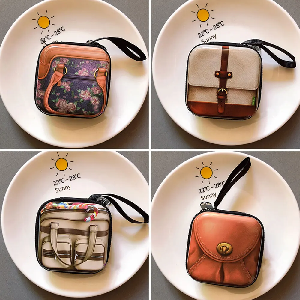 

1 Pair Small False Eyelash Packaging Box Custom Your Own Logo Empty Makeup Eyelash Storage Old School for Sale