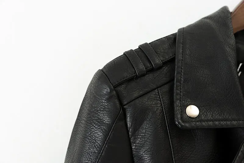 ROHOPO тонкая кожаная черная мотоциклетная куртка градиентная застежка-молния