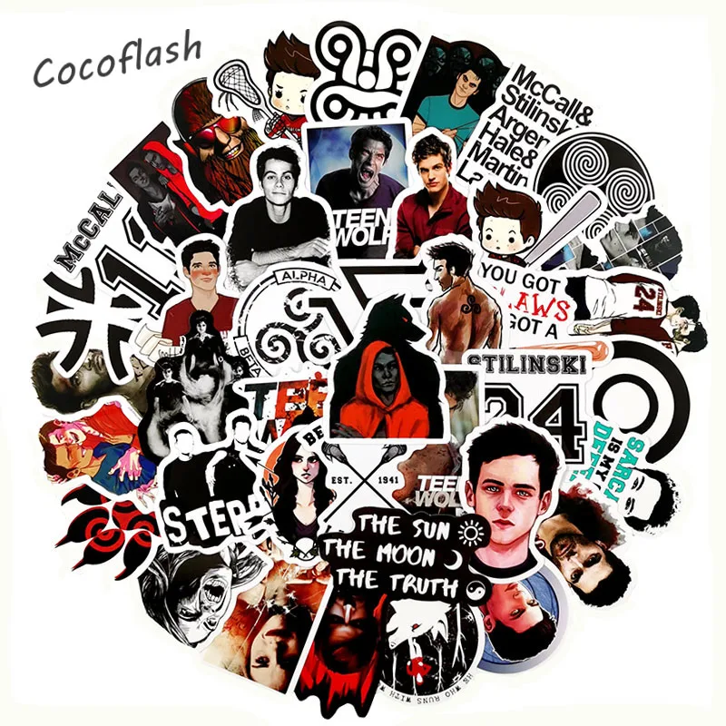 10/50Pcs/set Teen Wolf Hit American Science Fiction TV Series Stickers For Motorcycle Snowboard Luggage Children