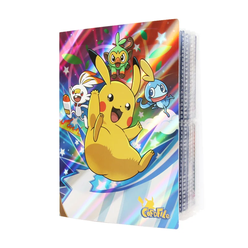 240PCS 3D Pokemon Cards Album Anime Book Cartoon TAKARA TOMY Game Card VMAX GX EX Holder Collection Folder Toy Christmas Gift | Игрушки и