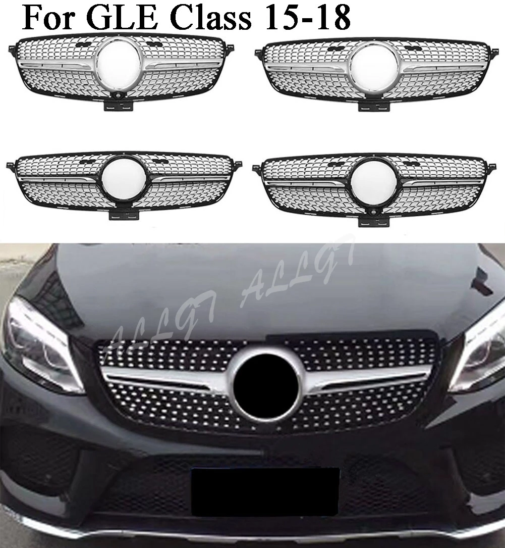 Передняя Центральная решетка Спортивная для Mercedes Benz GLE-Class W166 2015 2016 2017 2018 2019