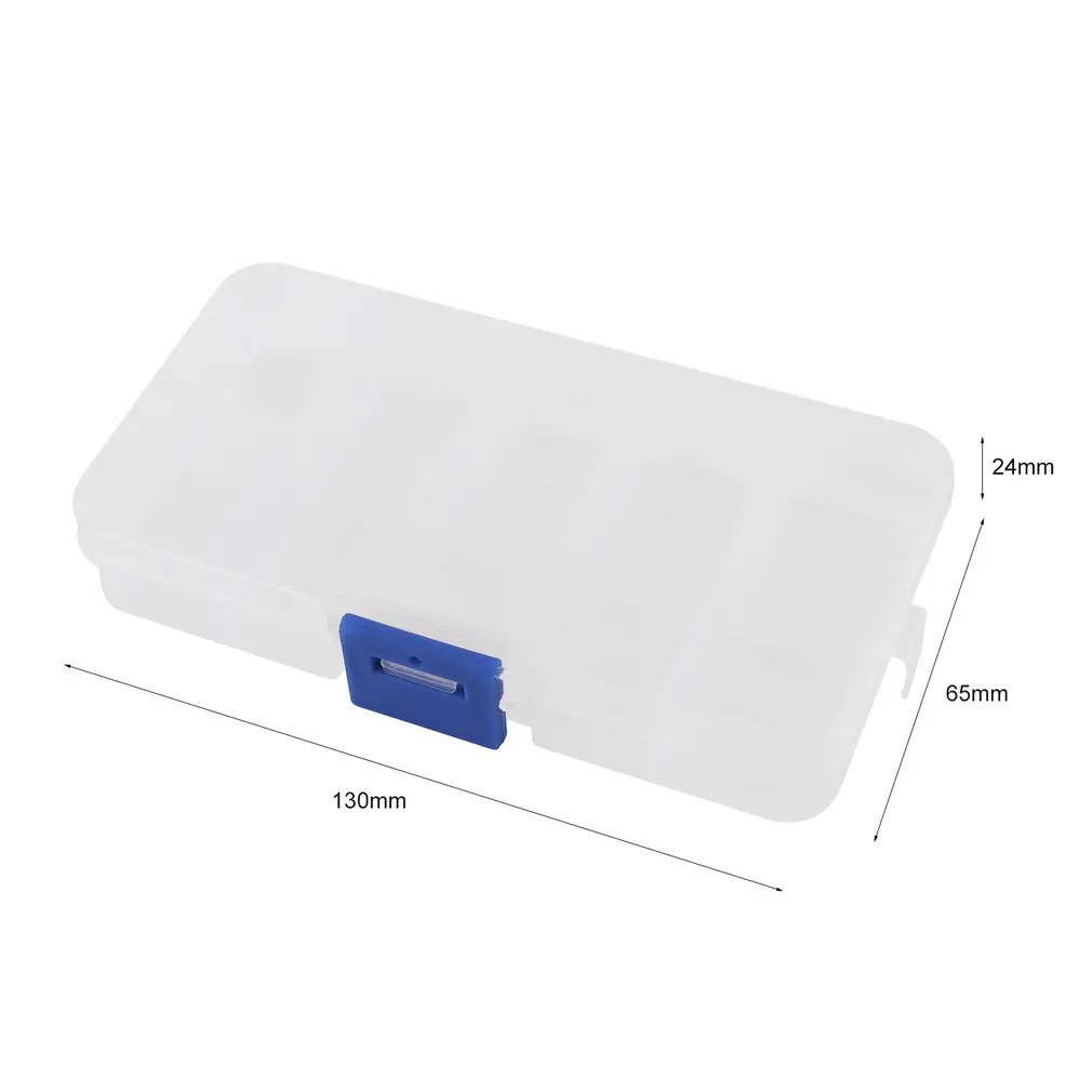 Пластиковая регулируемая шкатулка для хранения ювелирных изделий 10 отделений |