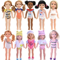 fashion doll baby clothes swimsuits for 14 5 inch wellie wishers nancy american doll our generation girltoy gift free shipping