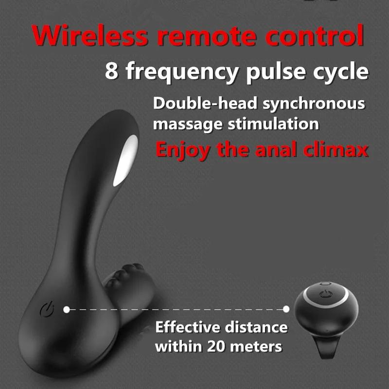Массажер простаты с дистанционным управлением G-Spot Мужской мастурбатор Анальный