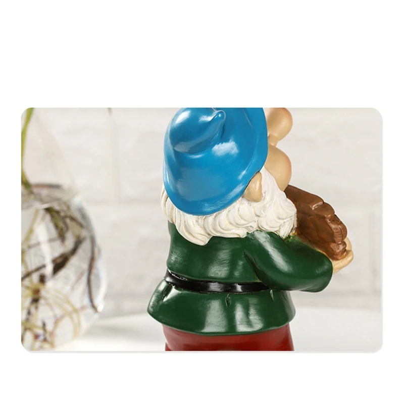 

Christmas Garden Ornament Little Dwarf Cartoon Garden Resin Crafts Family Yard Decoration Fairy Tale Garden Miniature for