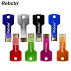 Металлический ключ формы USB флэш-накопитель USB Memory Stick брелок Pendrive 4 ГБ 8 ГБ 16 ГБ 32 ГБ 64 Гб Cool Cle USB флеш-накопитель Memoria USB Flash