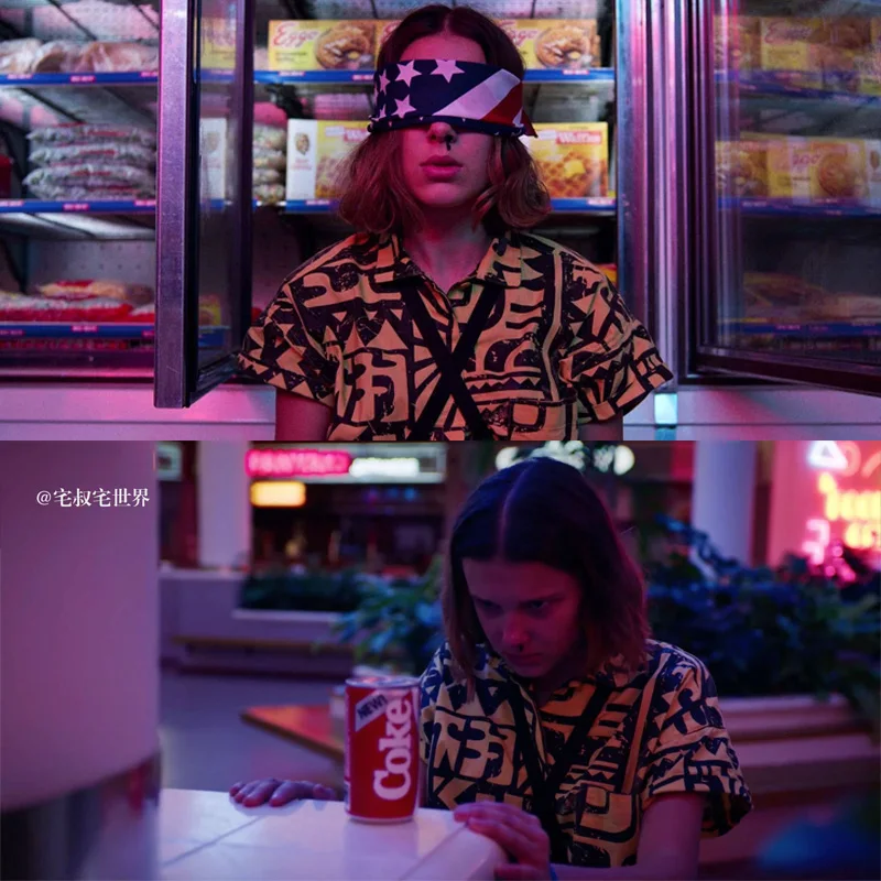 3 шт./компл. Stranger Things 4 Eleven рубашка EL косплей костюм футболка летний топ супер