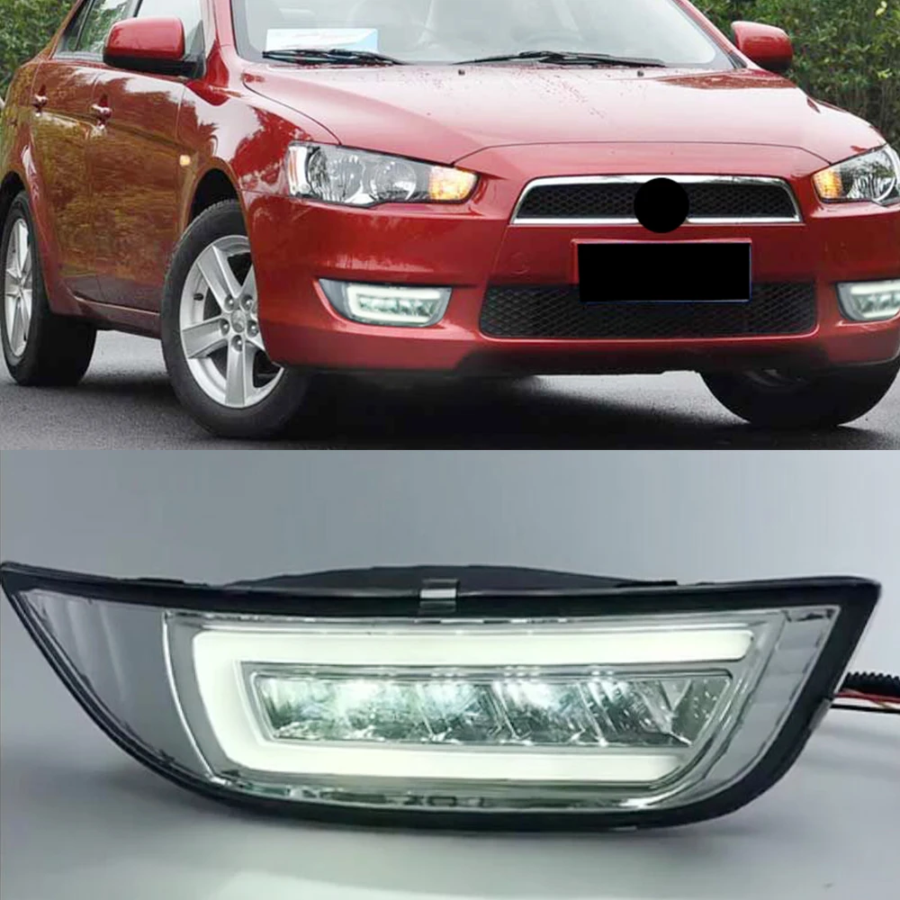CSCSNL 1 пара Автомобильные светодиодные дневные ходосветильник для Mitsubishi Lancer EX 2008