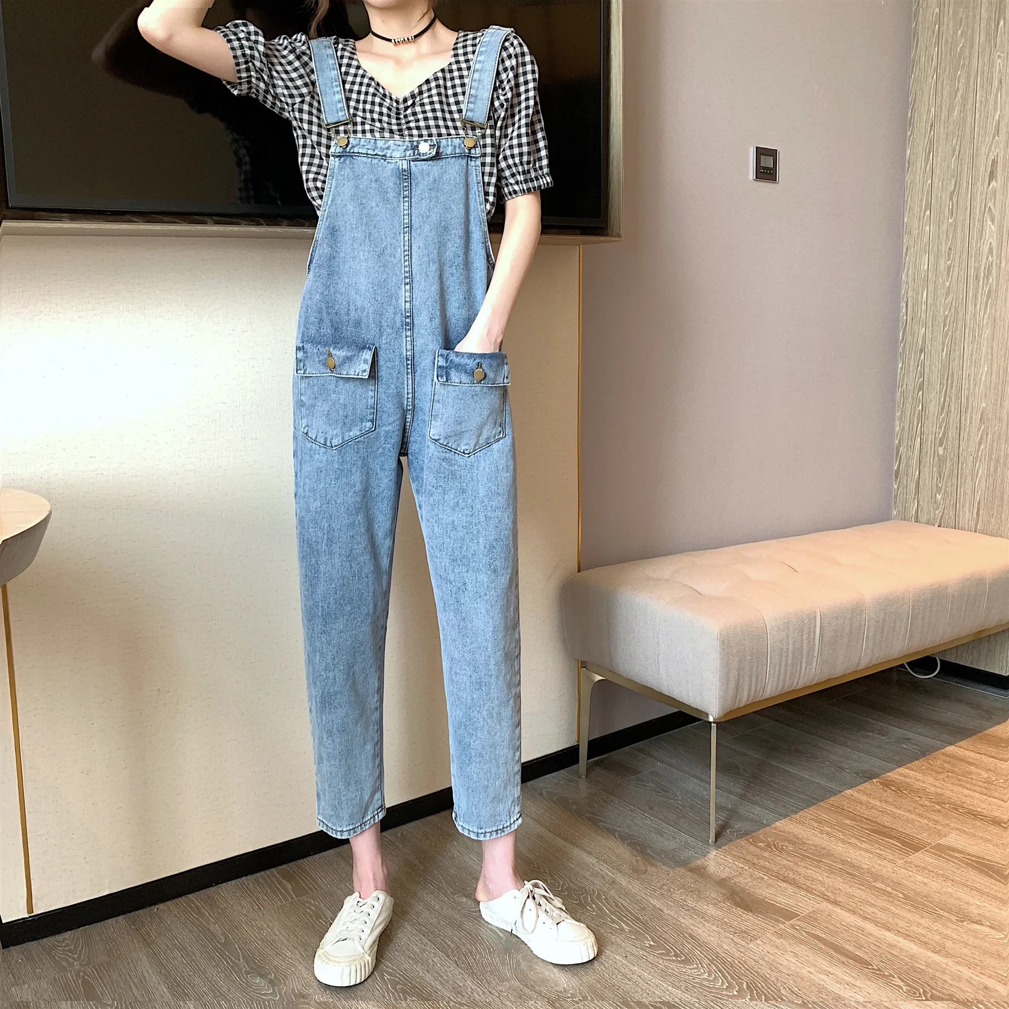 2020 spring summer autumn new women fashion casual Denim Pants woman female OL ripped jeans for women Vq0430