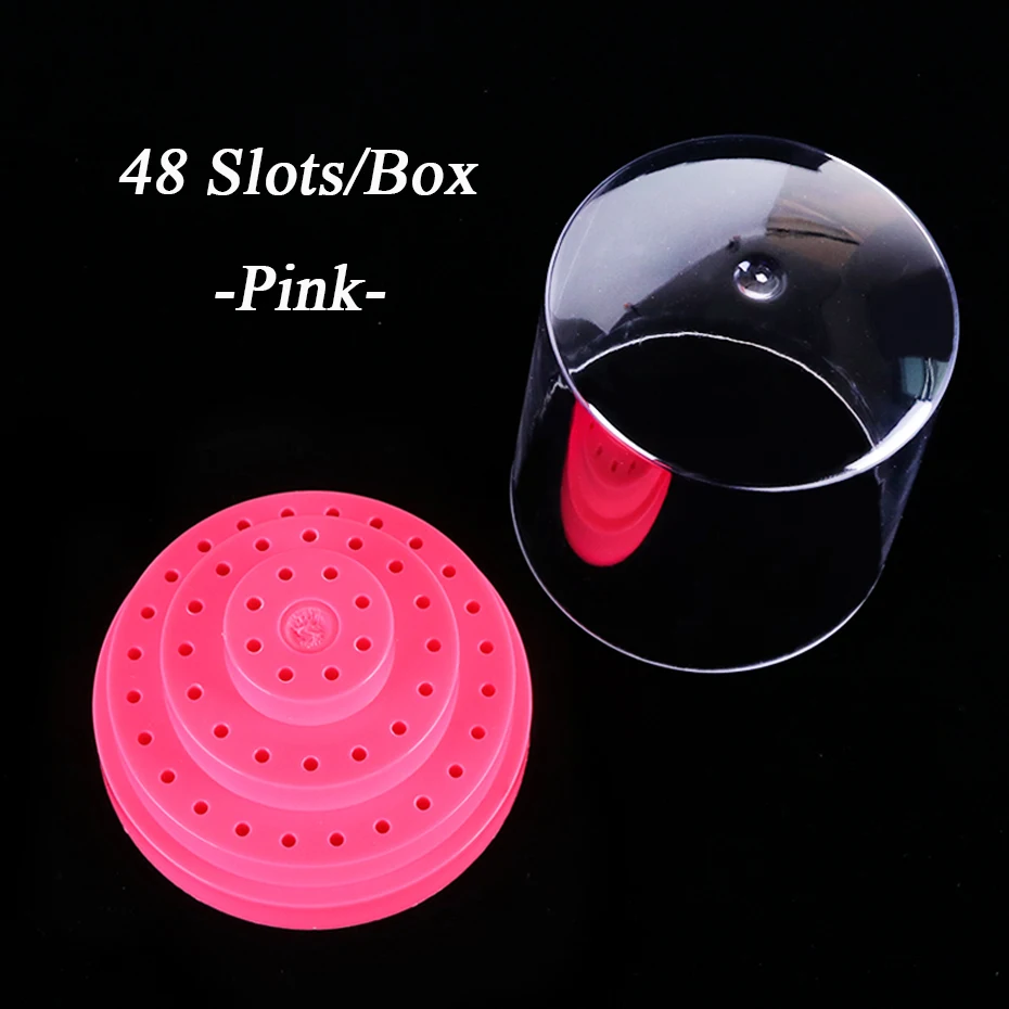 1 шт. 48 отделений сверла для ногтей держатель пустая коробка хранения стенд