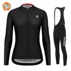 Велосипедный комплект SIROKO 2022, женская зимняя флисовая одежда для велоспорта, Женский комплект с длинным рукавом, велосипедная футболка, женская одежда для горного велосипеда