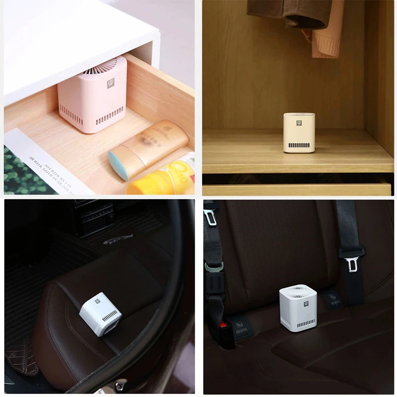 XIAOMI Mini очиститель воздуха Очищает формальдегид фотокатализатор без расходных материалов usb зарядка беспроводной подходит для автомобилей и дома