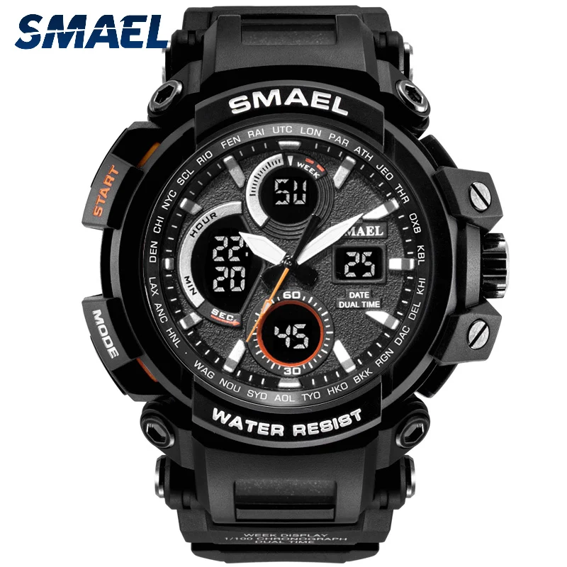 Relogio Masculino SMAEL Brand Sport Watches for Men 5AMT Wristwatch Digital LED Men's Military Watch Clock Man Montre Homme top sale fashion weide men stopwatch day date sport watch men digital quartz led steel band man military wristwatch montre homme