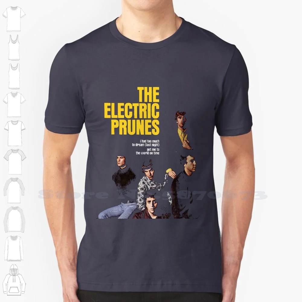 

The Electric Prunes Fan Art Cool Design Trendy T-Shirt Tee The Electric Prunes Band Cream Had Too Much To Dream Last Night The