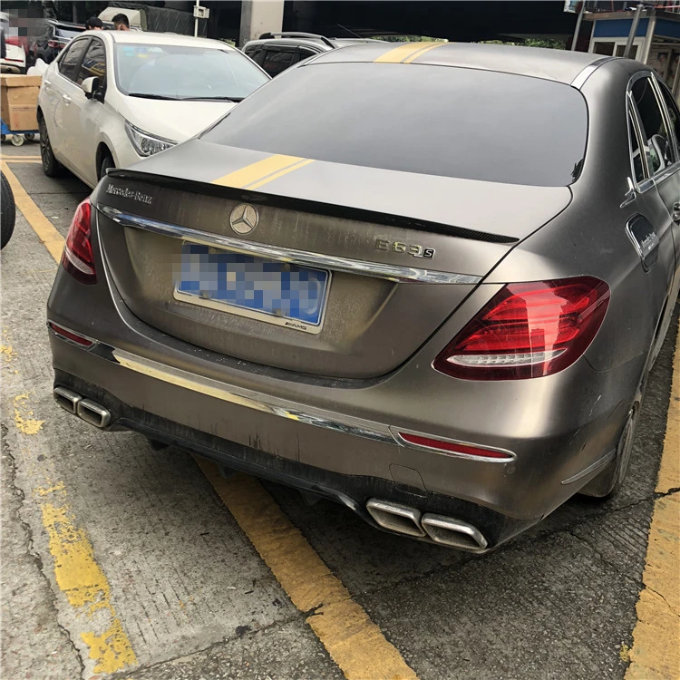 Спойлер из углеродного волокна для Mercedes Benz W213 2016 2019 E320L E260L E300L E63 спойлер|Спойлеры