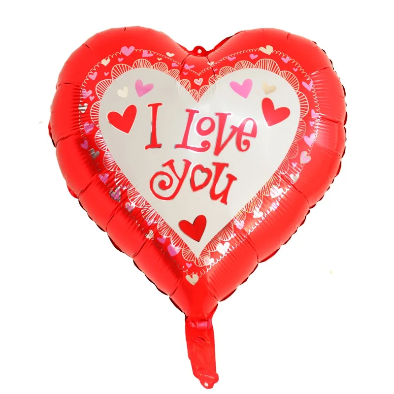 10 шт. подарок на день Святого Валентина декор 18 дюймов сердце фольги шар святого