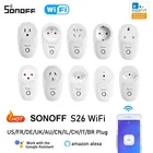 Умная розетка Sonoff S26, Wi-Fi, таймер, пульт дистанционного управления для приложения eWelink, совместим с Alexa, Google Home Assistant