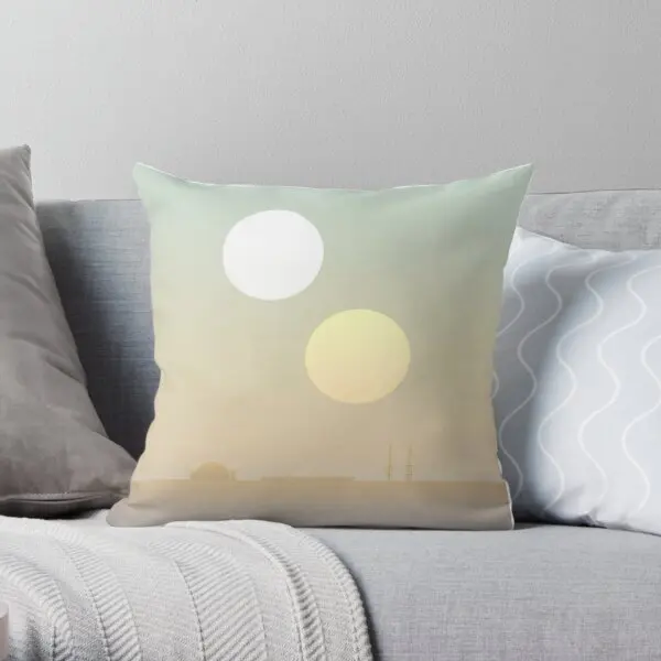 

two suns Soft Decorative Throw Pillow Cover for Home Pillows NOT Included