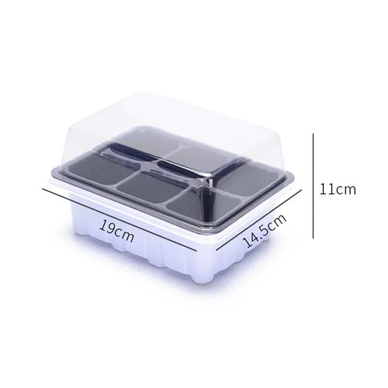 6/12 Пластик горшки для рассады посадки семян набор лотков завод ящик проращивания