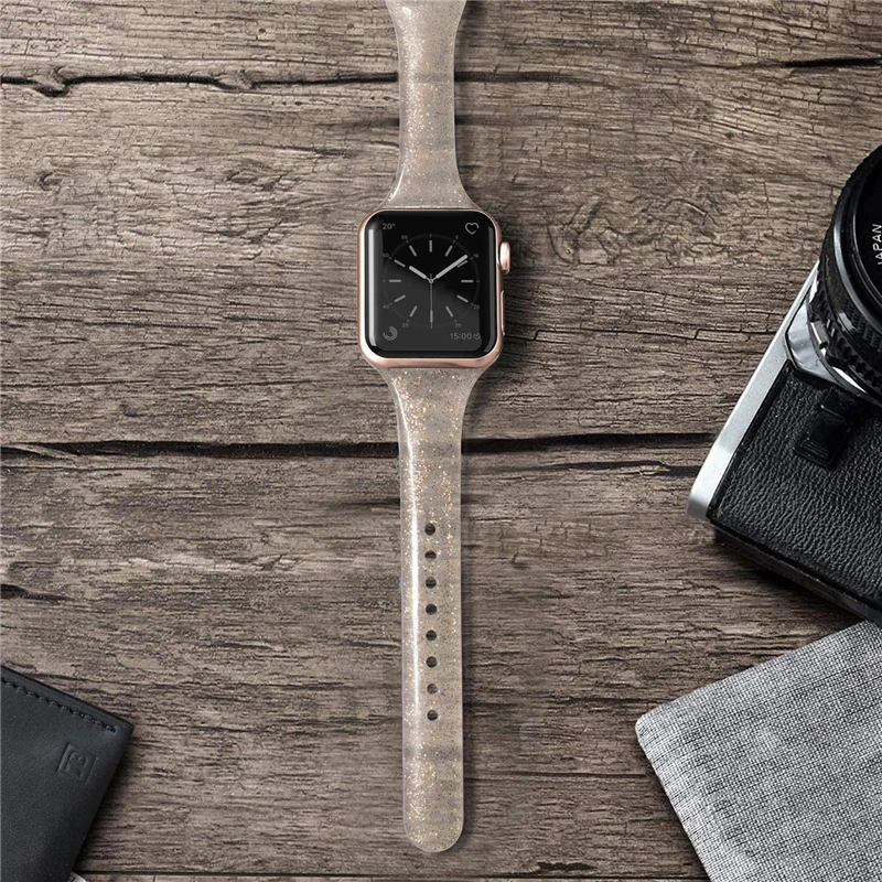 Ремешок для часов силиконовый Apple Watch 5/4/3/2/44/40 мм | Наручные часы