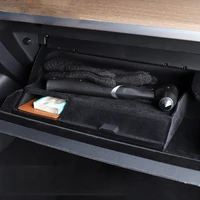 model3 car accessories copilot storage organizer box for tesla model y 3 2021 glove box stowing tidying compartment