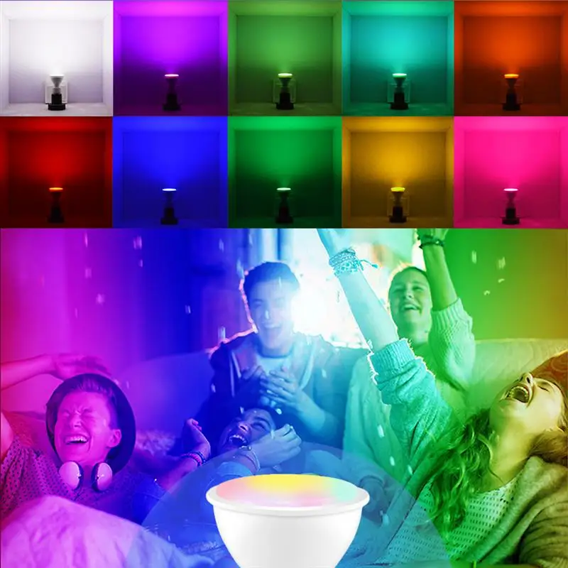 GU10 RGBW светодиодный светильник 8 Вт 110 В 220 лампада изменяемый цветной RGB с ИК