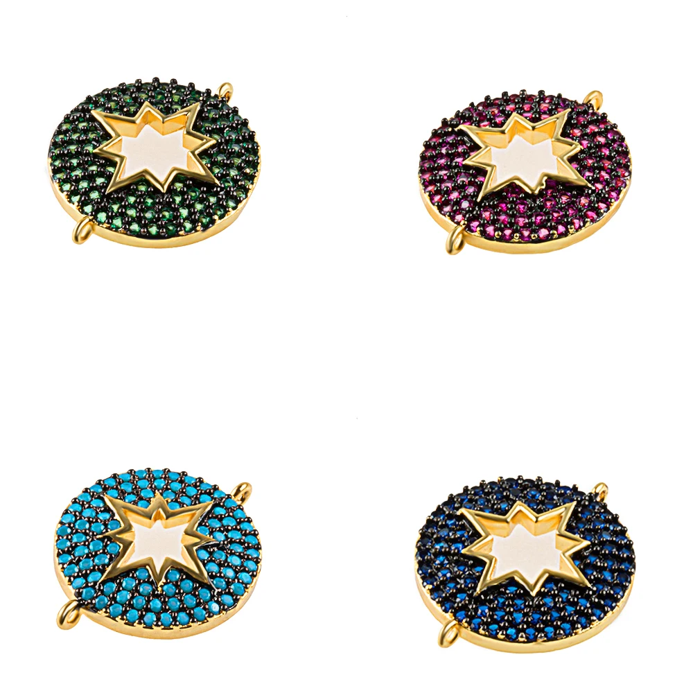 

Соединитель «сделай сам» из сплава с паве кристаллов, 19 х24 мм