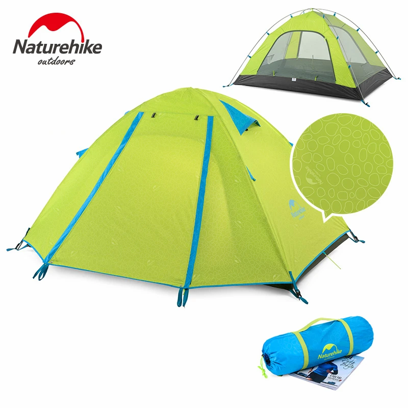 Naturehike портативная легкая палатка с защитой от непогоды 2 3 4 человек Всесезонная