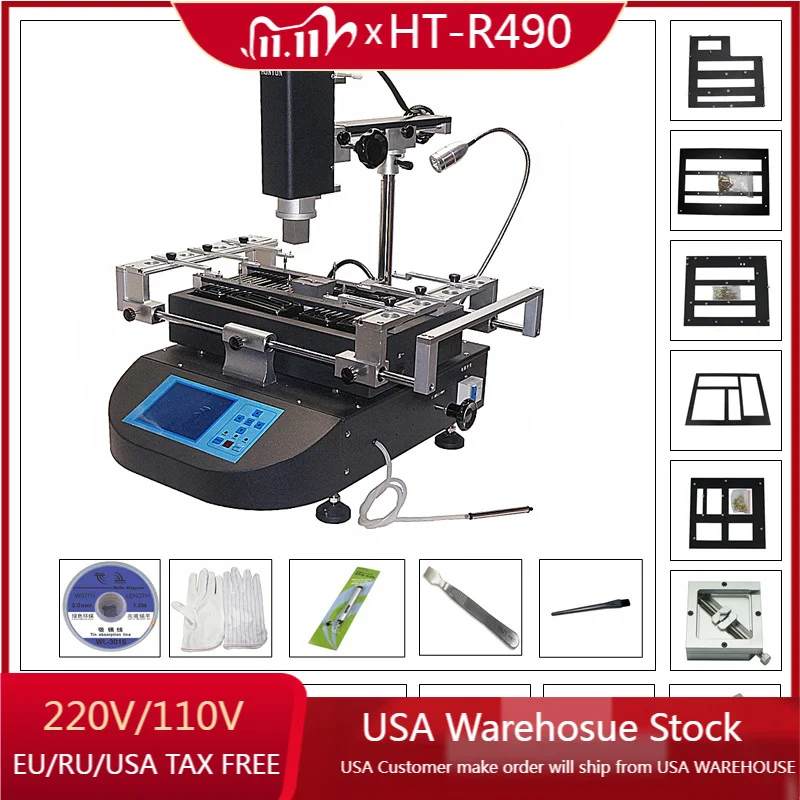 Станция для реболлинга CE honton R490 bga мобильная металлическая паяльная станция