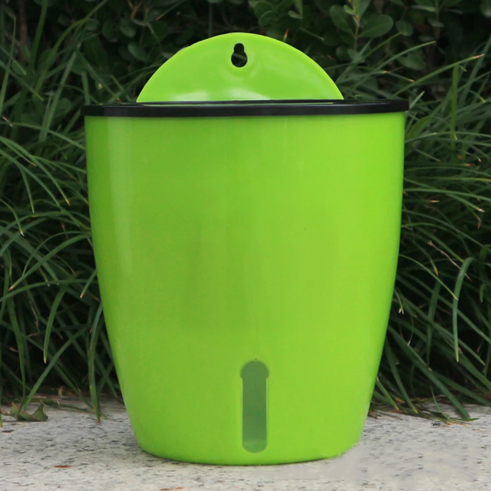 Самополив цветочный горшок настенный смоляный пластиковый плантатор прочный