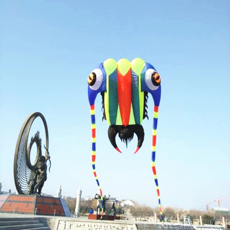 Цена Бесплатная доставка Большая трилобитов из мягкой фабрики прочный нейлон летающий змей из ткани для взрослых Летающий на открытом воздухе О...