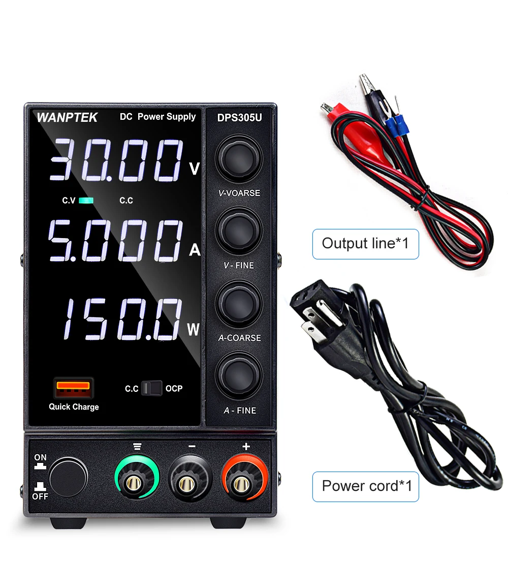 

Bench Source Digital Switching DC Power Supply 30V 5A Voltage Regulators Lab Repair Tool Adjustable Power Supplies Source diy