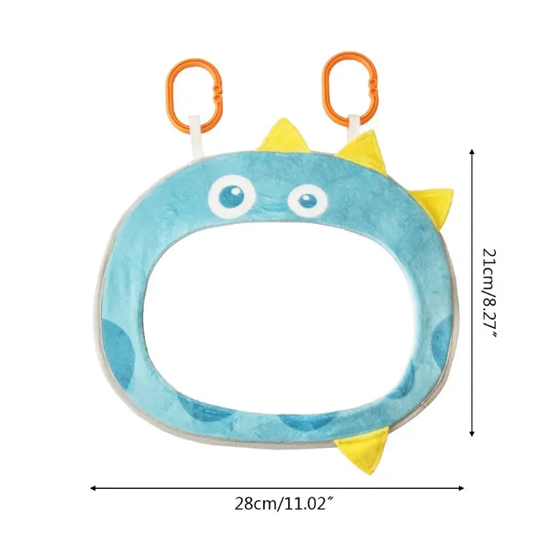 

Car Baby Rearview Mirror Wide View Rear Adjustable Safety Seat Back Mirrors Infants Cartoon Toys
