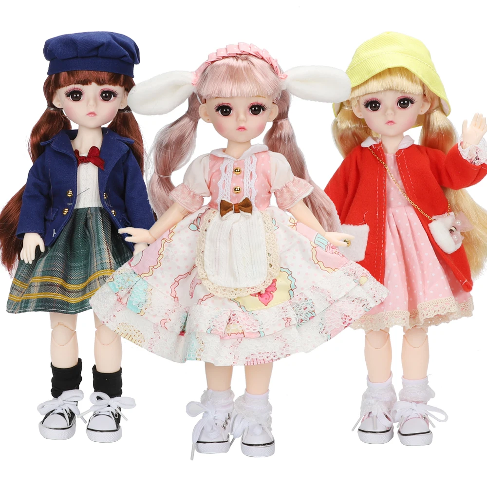 Новые 1/6 BJD кукла Blyth с 3D ресниц из белой кожи школьная Униформа платье принцессы