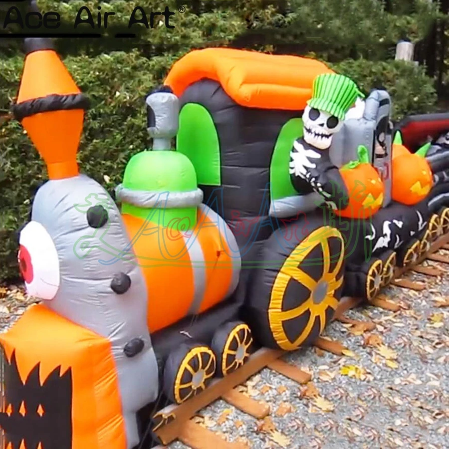 

5 Meters Long Free Express Inflatable Zombie Driving Terror Halloween Decorations Outdoor Holiday Event Decor China Supply