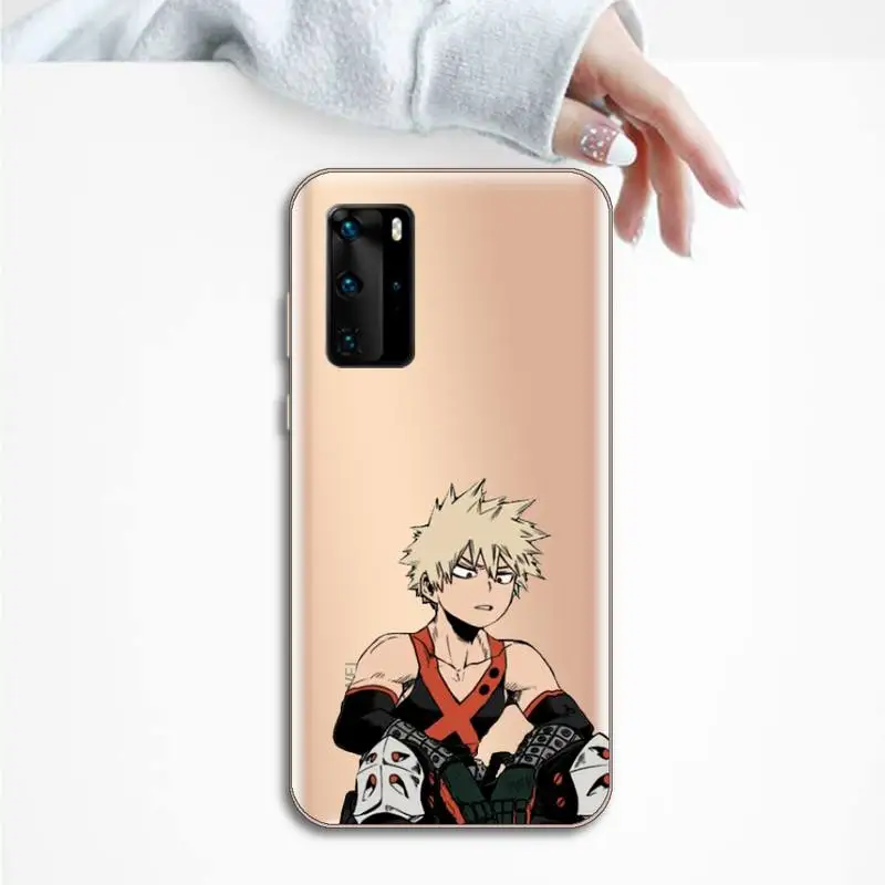 

Japan anime my hero academia Phone Case Transparent for Huawei P honor 8 10i 20 30 40 smart 2019