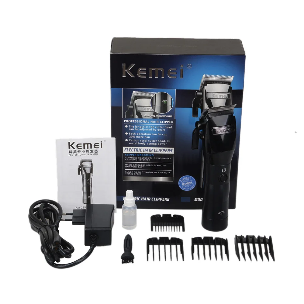 

KEMEI KM-2850 Professional Hair Clipper Electric Powerful Cordless Hair Cutting Machine Haircut Trimmer Styling Tools Barber New