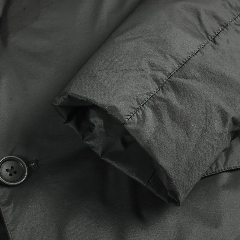 Мужской Камуфляжный костюм темно-синий пуховик с воротником светильник модный