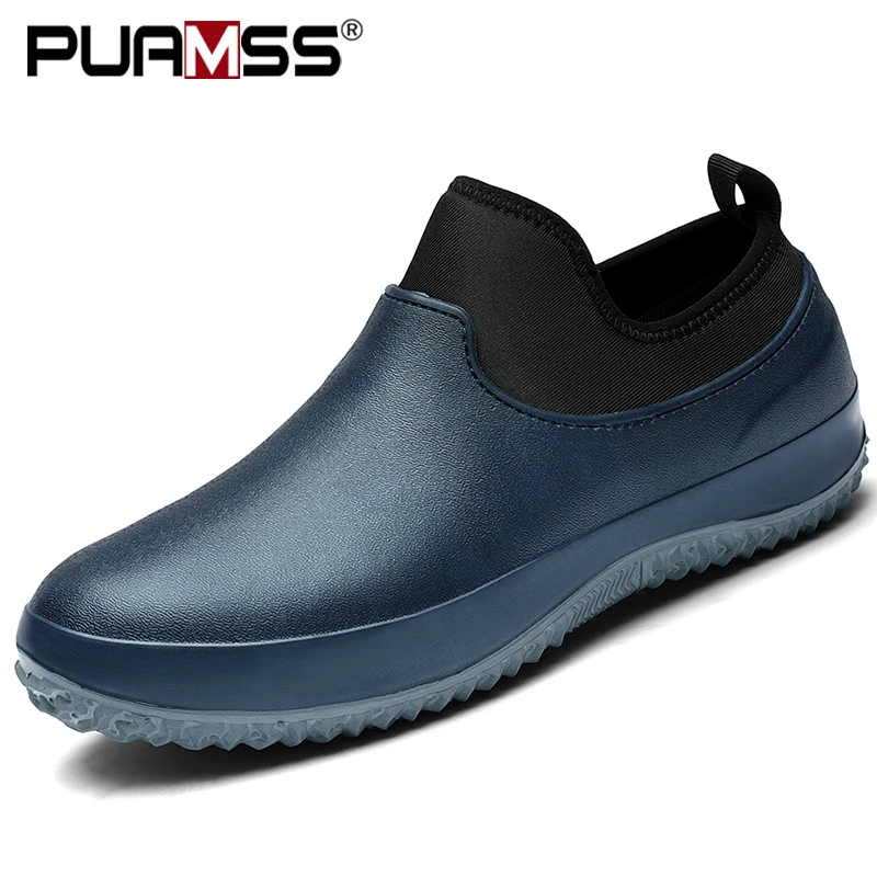 Ботинки мужские резиновые Короткие Водонепроницаемые Нескользящие рыболовные