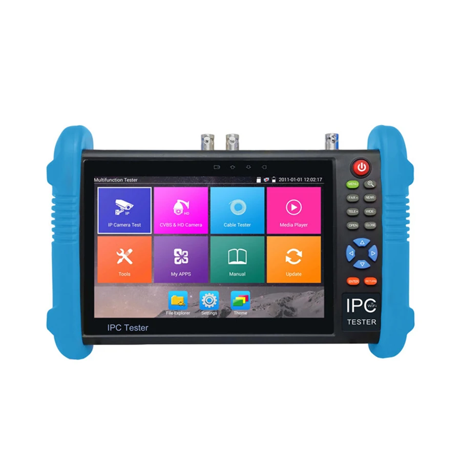 

H.265/H.264 7 inch IPS touch screen CVBS test IPC-9800 Plus ip camera tester