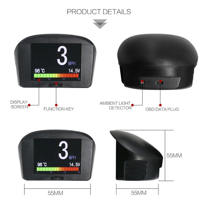 Автомобильная система Предупреждение о превышении скорости OBD 2019 индикатор