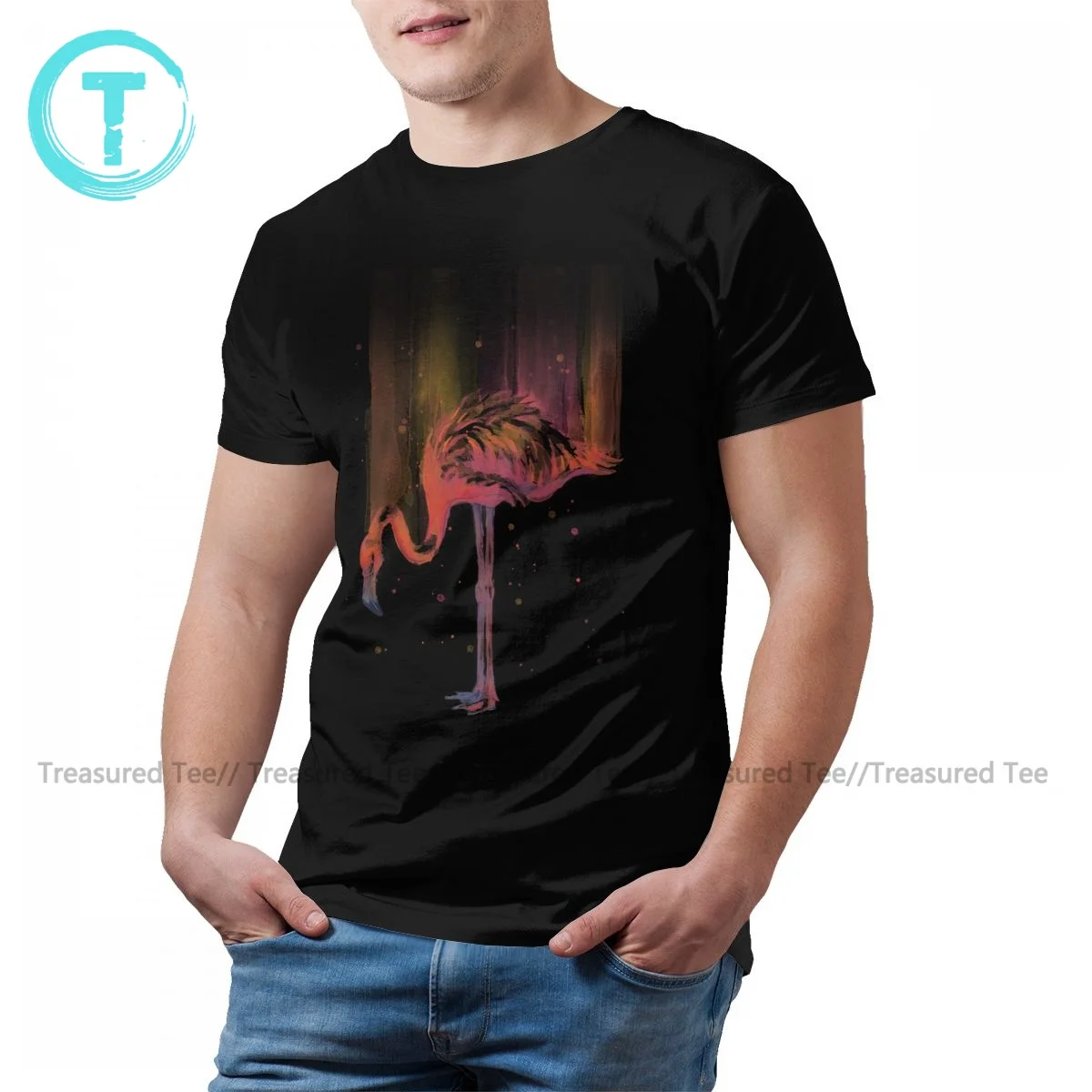 

Flamingo T Shirt Cute 100 Percent Cotton Streetwear T-Shirt Short-Sleeve Printed Tshirt 5xl Male