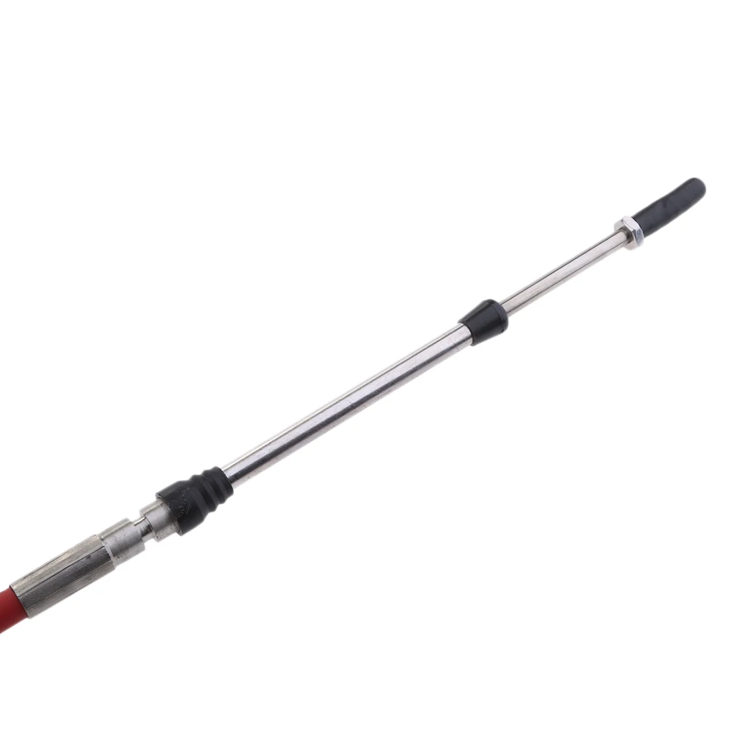 

Universal Throttle Cable for Marine Boat Motor Control Lever 8 FT Black+Red