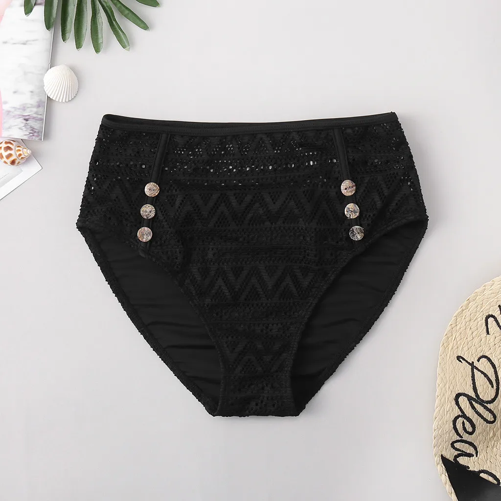 Купальники женские с высокой талией бикини рюшами купальник контролем живота