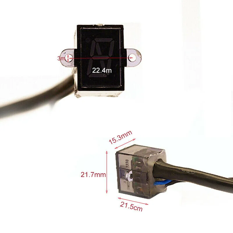 

Universal Gear Display 12V 2.2*1.5*2.1 Cm Indicator N-6 Speed Shift Clutch Lever Gauge Part 0.03KG