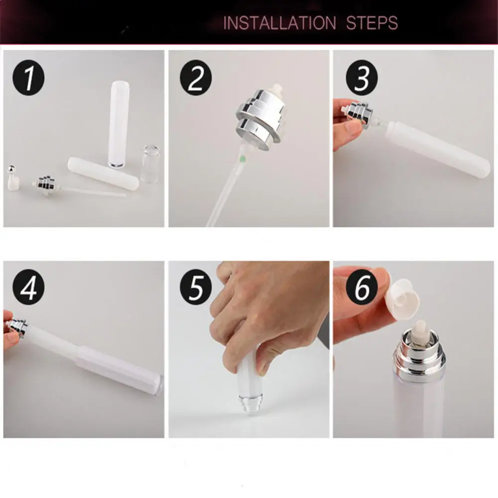 

20 ML Eye Cream Bottles Stainless Steel Roller Ball Massager Eye Cream Perfume Refillable Empty Bottle Container