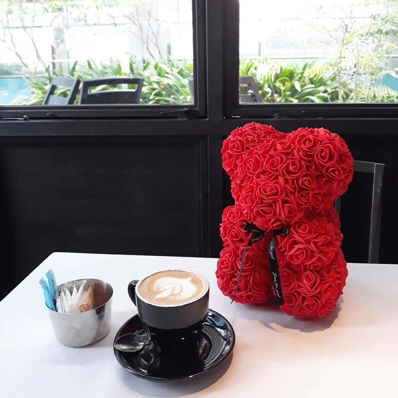 Розовый медвежонок романтичный подарок на день Святого Валентина 25 см/40 см