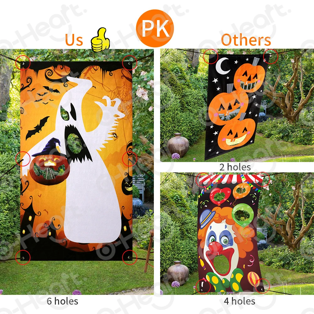 Тыква Хэллоуин Ghost Bean Bag Toss Games Fun Carnival Party Game для взрослых детей набор занятий в